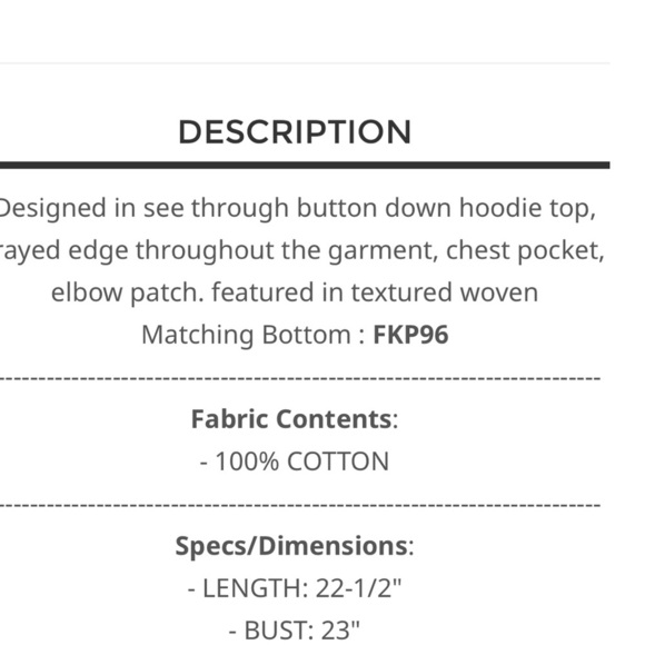 #256 🧡 Coral Open Knit Button-Up Hoodie Jacket - Picture 6 of 6